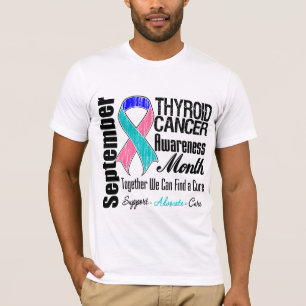 T-shirt Mois 11 de conscience de cancer de la thyroïde