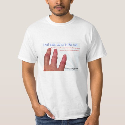 T-shirt Mois 2013 de la conscience de Raynaud (Devant)