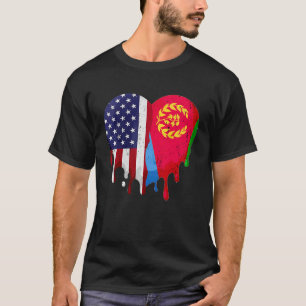 T-shirt Mois américain du patrimoine érythréen Drapeau Ery