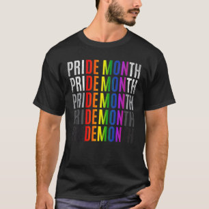 T-shirt Mois de fierté Demon Mois Gay pride LGBT Transgenr