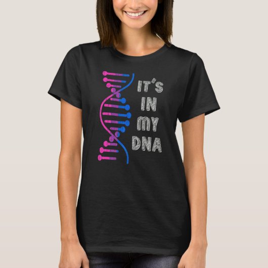 T-shirt Mois De Fierté Dna Bisexualité Drapeau Bi Pride Lg (Devant)