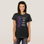 T-shirt Mois De Fierté Dna Bisexualité Drapeau Bi Pride Lg (Devant entier)