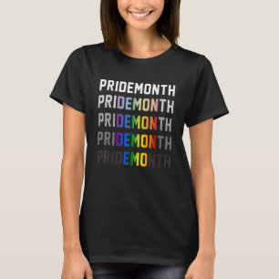 T-shirt Mois de fierté Emo Demon Fiers Sarcasm Arc en ciel