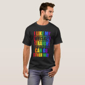 T-shirt Mois De Fierté J'Aime Whiskey Droit Mes Amis Eit (Devant entier)