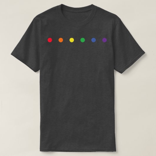 T-shirt Mois de fierté LGBT Polka Dot Rainbow Lesbian Equa (Design devant)