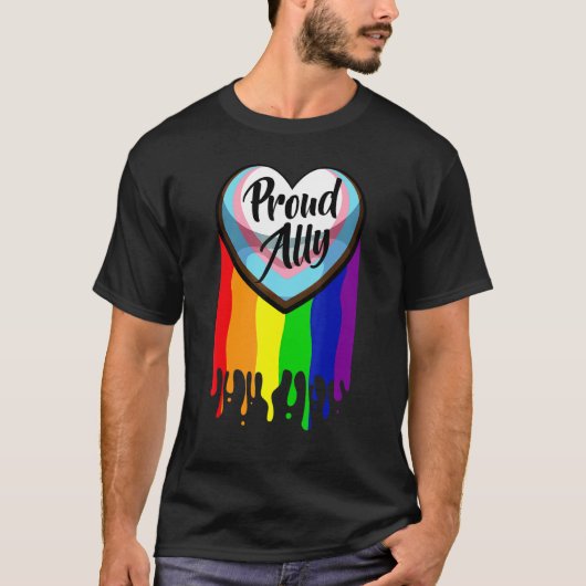 T-shirt Mois De Fierté Lgbtq Driving Fière Ally Progrès Ra (Devant)