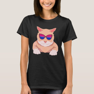 T-shirt Mois de la fierté Bi Lunettes de soleil bisexuelle