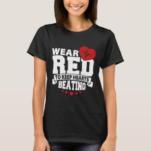 T-shirt Mois de la santé - Portez le rouge - Sensibilisati