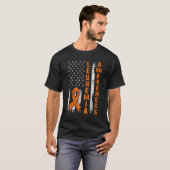 T-shirt Mois de la sensibilisation à la leucémie Drapeau a (Devant entier)