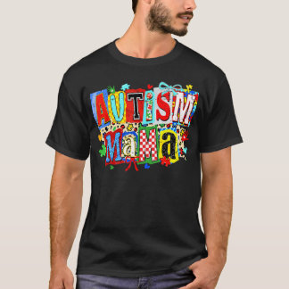 T-shirt Mois de la sensibilisation à l'autisme Maman Ruban
