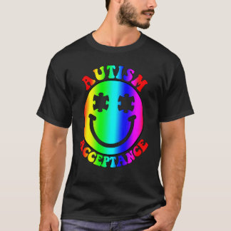 T-shirt Mois de la sensibilisation à l'autisme Sourire arc