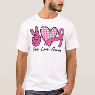 T-shirt Mois de la sensibilisation au cancer du sein Paix