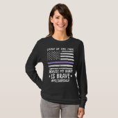 T-shirt Mois De La Terre Militaire De Libre Parce Que Mon (Devant entier)