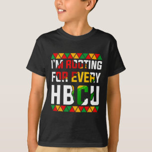T-shirt Mois de l'histoire des HBCU Je soutiens chaque HBC