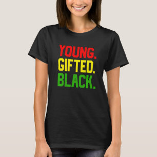 T-shirt Mois de l'histoire des jeunes Noirs doués Afro-Amé