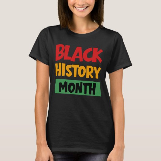 T-shirt Mois de l'histoire des Noirs (Devant)