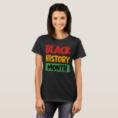 T-shirt Mois de l'histoire des Noirs (Devant entier)