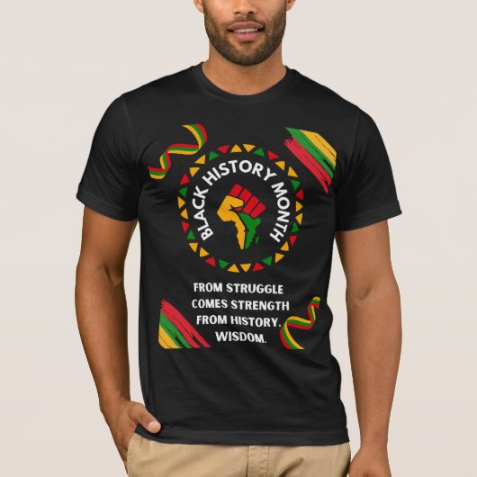 T-shirt Mois de l'histoire des Noirs (Devant)