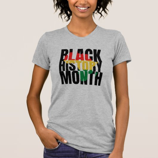 T-Shirt Mois de l'Histoire des Noirs (Devant)
