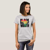 T-shirt Mois de l'histoire des Noirs (Devant entier)