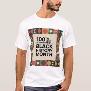 T-shirt Mois de l'histoire des Noirs – 100 ans de célébrat
