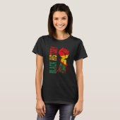 T-shirt Mois de l'histoire des Noirs 2022 Bhm Melanin Afro (Devant entier)