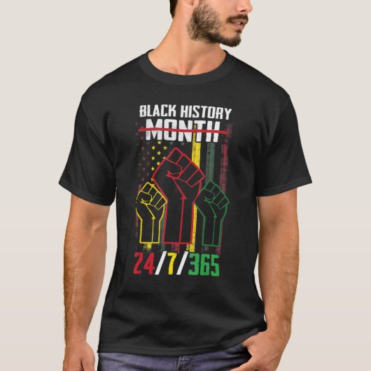 T-shirt Mois de l'histoire des Noirs 247365 Africains afro (Devant)