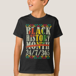 T-shirt Mois de l'histoire des Noirs 247365 Avec drapeau d