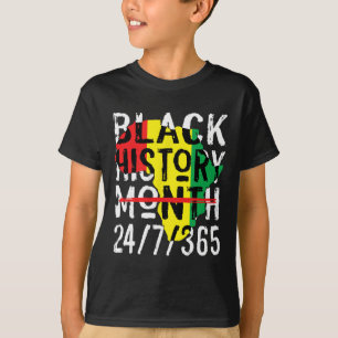 T-shirt Mois de l'histoire des Noirs 247365 Carte Afrique