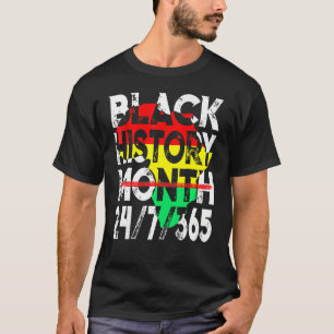 T-shirt Mois de l'histoire des Noirs 247365 Carte de l'Afr