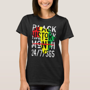T-shirt Mois de l'histoire des Noirs 247365 Carte de l'Afr