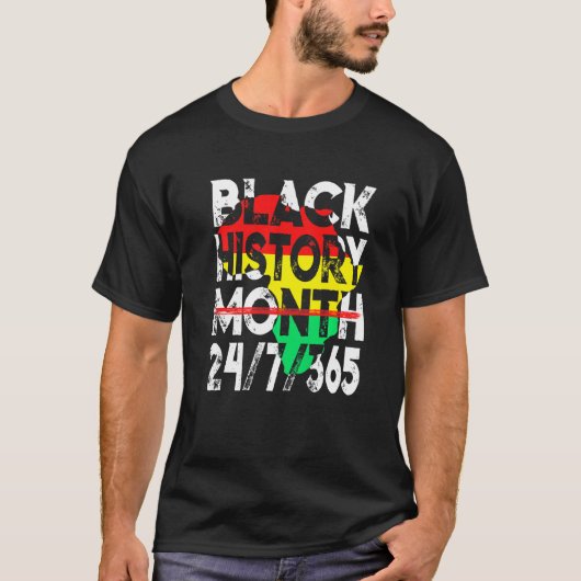 T-shirt Mois de l'histoire des Noirs 247365 Melanin BLM Am (Devant)