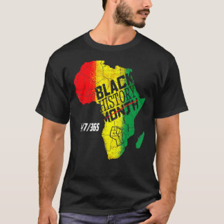 T-shirt Mois de l'histoire des Noirs 247365 Pride Africain