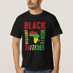 T-shirt Mois de l'histoire des Noirs 24/7/365