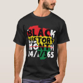T-shirt Mois de l'histoire des Noirs 24 7 365 (Devant)