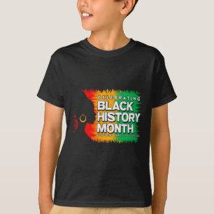 T-shirt Mois de l'histoire des Noirs Afro Africain-América
