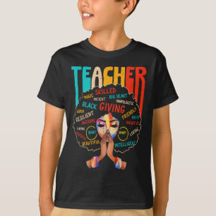 T-shirt Mois de l'histoire des Noirs Afro-Africains Enseig