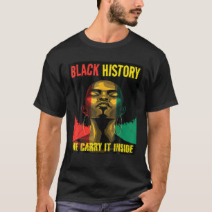 T-shirt Mois de l'histoire des Noirs Afro-Africains Femmes