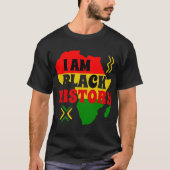 T-shirt Mois de l'histoire des Noirs, Afro-Américains (Devant)
