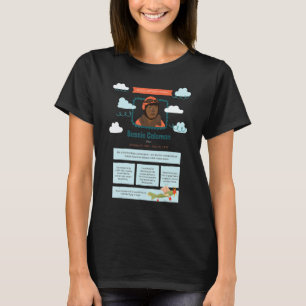 T-shirt Mois de l'histoire des Noirs Bessie Coleman Pilot