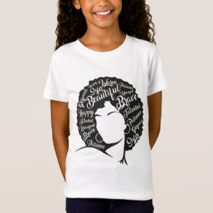 T-Shirt Mois de l'histoire des Noirs Cheveux naturels Afro
