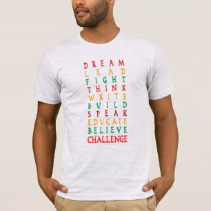 T-shirt Mois de l'histoire des Noirs Citations inspirées C