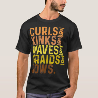 T-shirt Mois de l'histoire des Noirs Curls femmes Kinks Wa