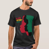 T-shirt Mois de l'histoire des Noirs Drapeau des Afro-Amér (Devant)