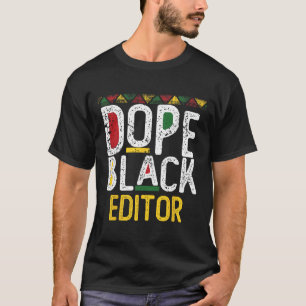 T-shirt Mois de l'histoire des Noirs Éditeur noir de la dr