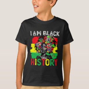 T-shirt Mois de l'histoire des Noirs Femme africaine Je su