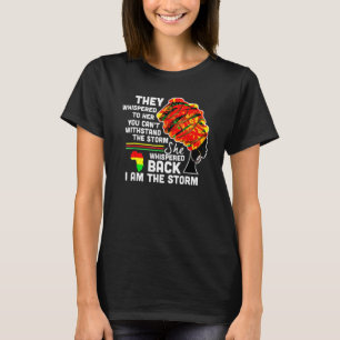 T-shirt Mois de l'histoire des Noirs femme afro-américaine