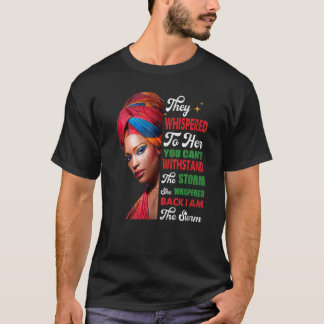 T-shirt Mois de l'histoire des Noirs Femmes Africaines Afr