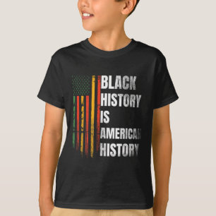 T-shirt Mois de l'histoire des Noirs Femmes drapeau afro-a