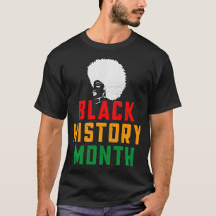 T-shirt Mois de l'histoire des Noirs Fier afro-américain a